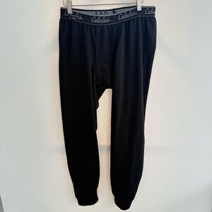 Cabela's Men’s Heavyweight Base Layer Pants in black size large
